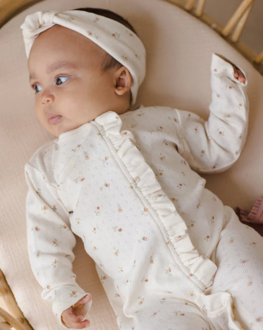 Pointelle Knotted Headband | Petit Fleur | Quincy Mae