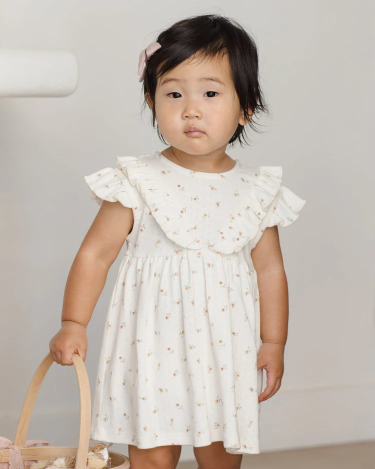 Sleeveless Ruffle V Dress | Petit Fleur | Quincy Mae