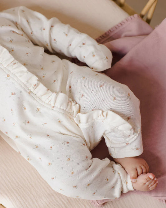 Waffle Baby Blanket | Mauve | Quincy Mea