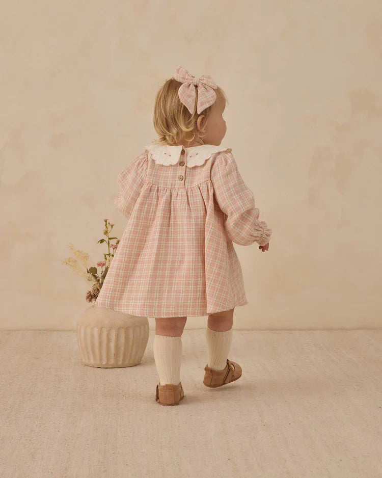 Callie Dress | Pink Plaid | Quincy Mae