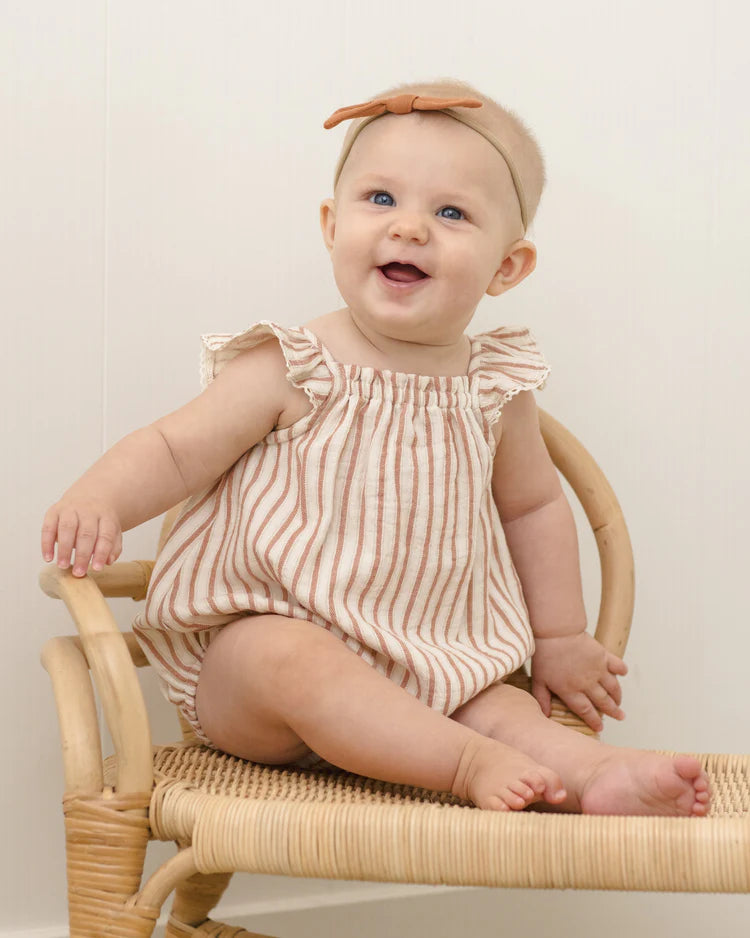 Bonnie Romper | Vintage Stripe | Quincy Mae