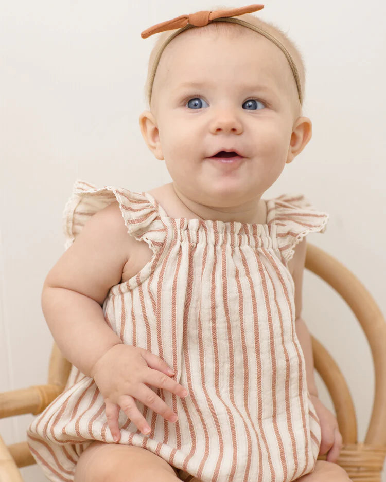 Bonnie Romper | Vintage Stripe | Quincy Mae