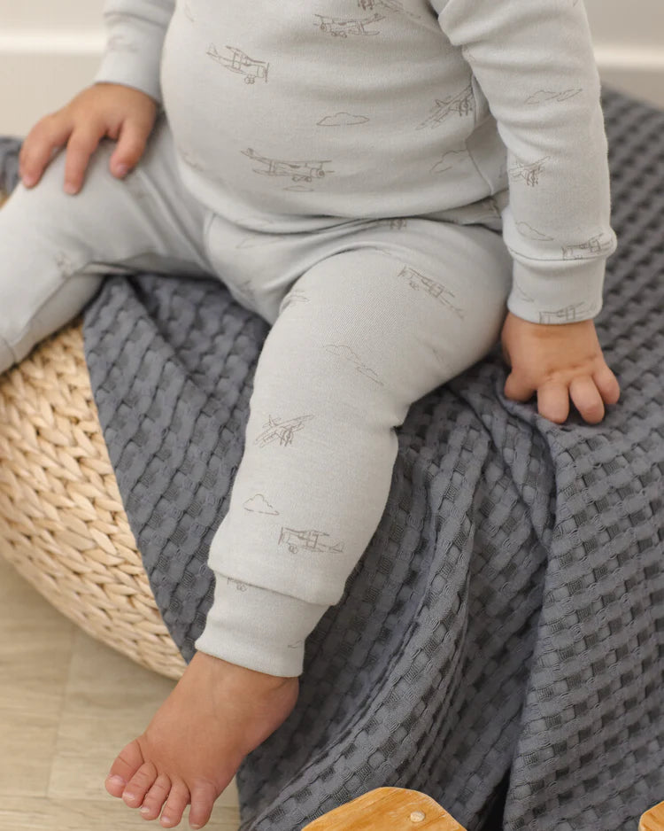 Jersey Pajama Set | Airplane | Quincy Mae