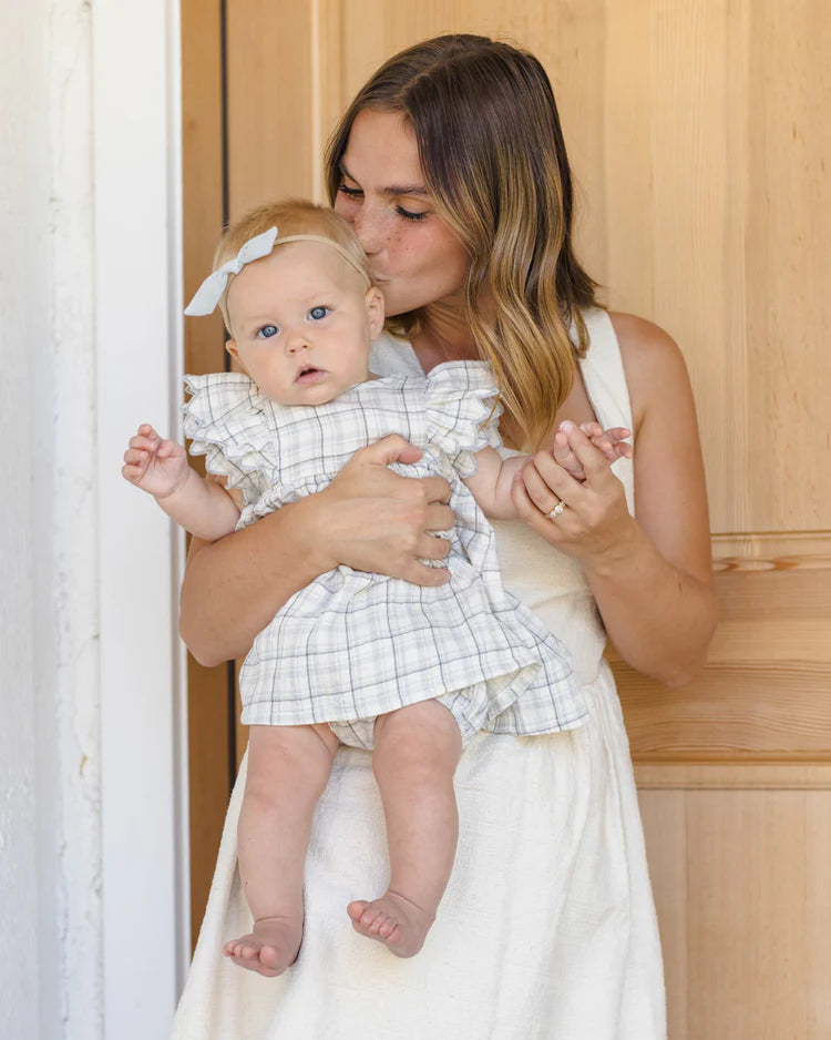Alina Dress | Blue Plaid | Quincy Mae