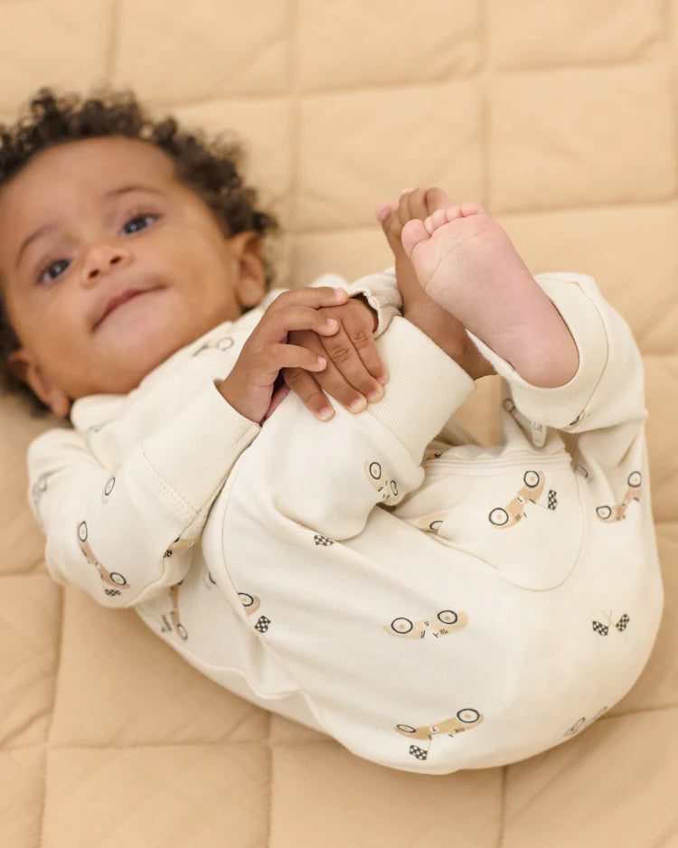 Zip Longsleeve Sleeper | Race Car | Quincy Mae