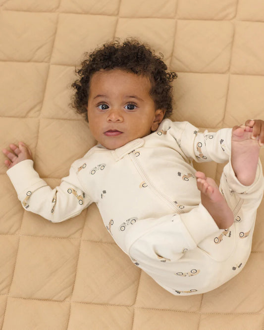 Zip Longsleeve Sleeper | Race Car | Quincy Mae