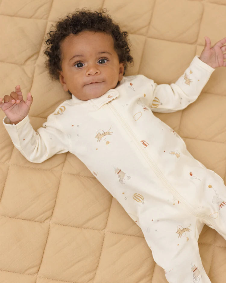 Zip Longsleeve Sleeper Footie | Carnival | Quincy Mae