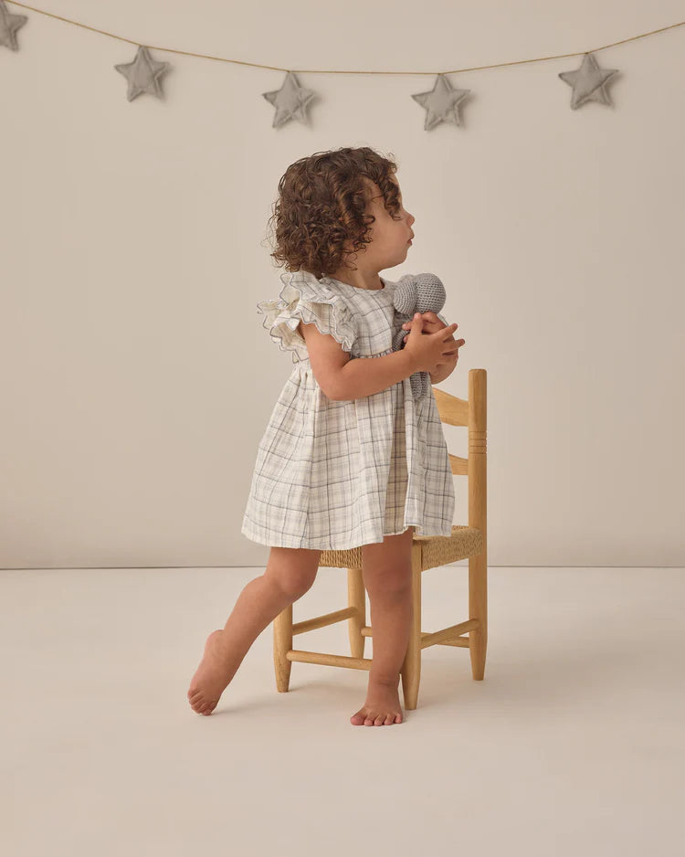 Alina Dress | Blue Plaid | Quincy Mae