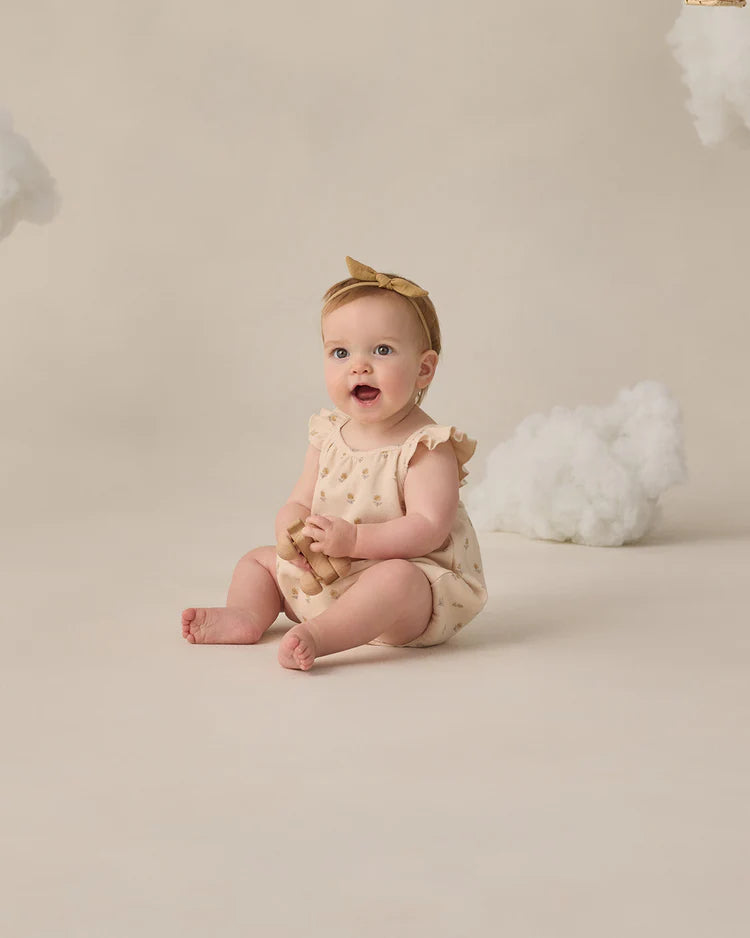 Ribbed Ruffle Romper | Buttercup | Quincy Mae