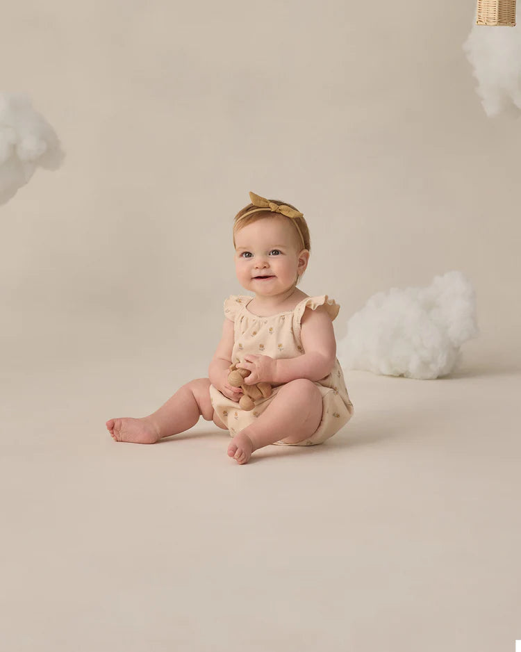 Ribbed Ruffle Romper | Buttercup | Quincy Mae