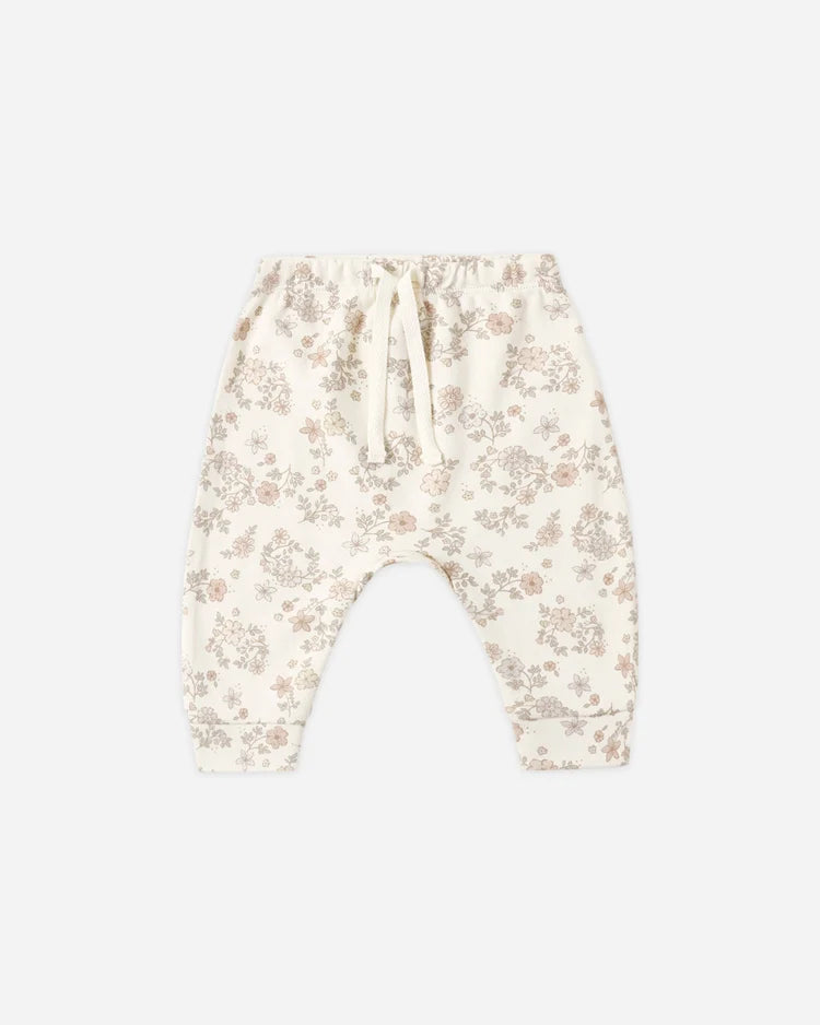 Drawstring Pant | Floral Vine | Quincy Mae