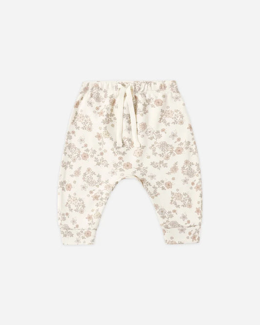 Drawstring Pant | Floral Vine | Quincy Mae