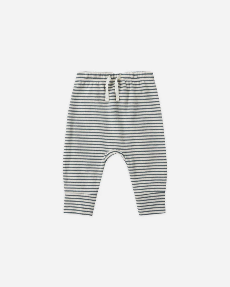 Drawstring Pant | Ocean Micro Stripe | Quincy Mae