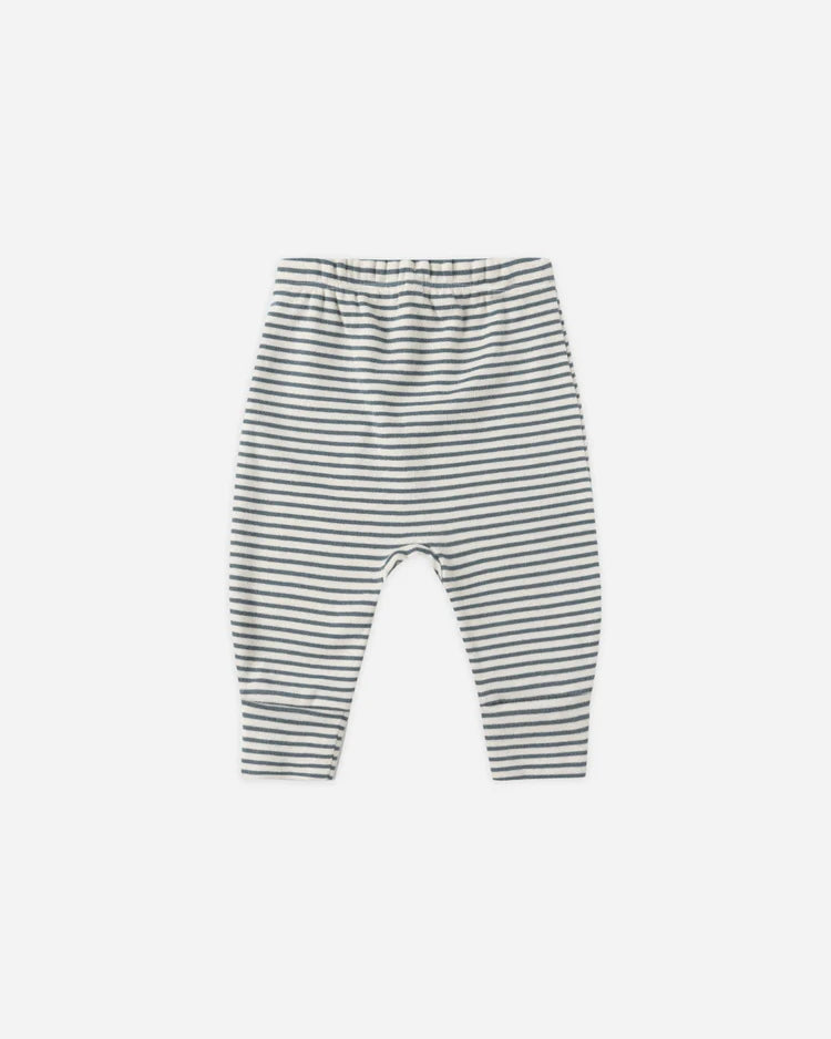 Drawstring Pant | Ocean Micro Stripe | Quincy Mae