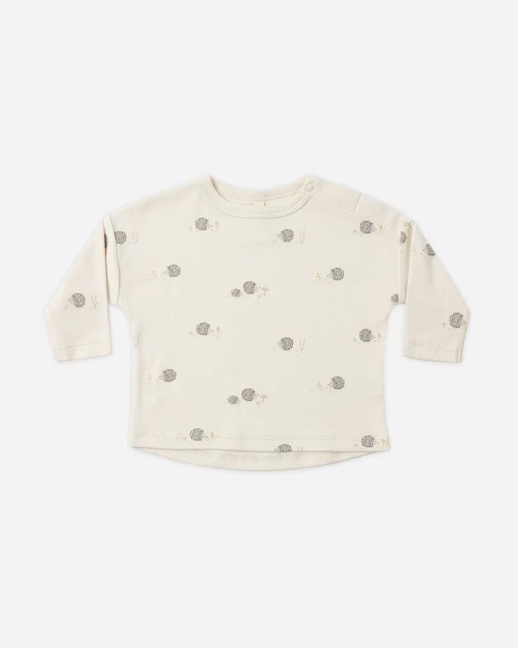Long Sleeve Tee | Hedgehog | Quincy Mae