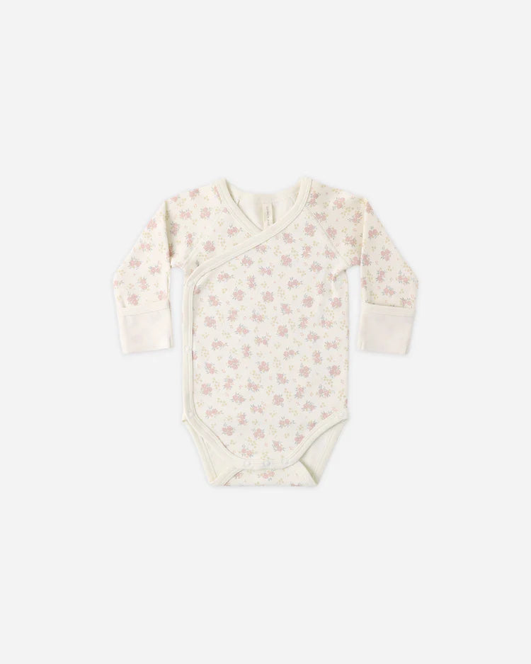 Side Snap Bodysuit | Flower Field | Quincy Mae