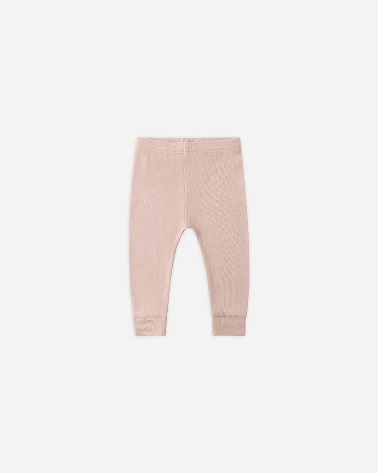 Ribbed Legging | Blush | Quincy Mae