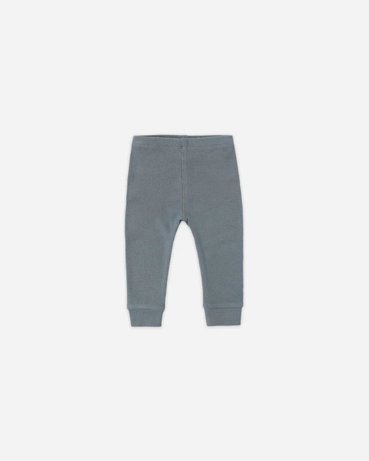Ribbed Legging | Ocean | Quincy Mae