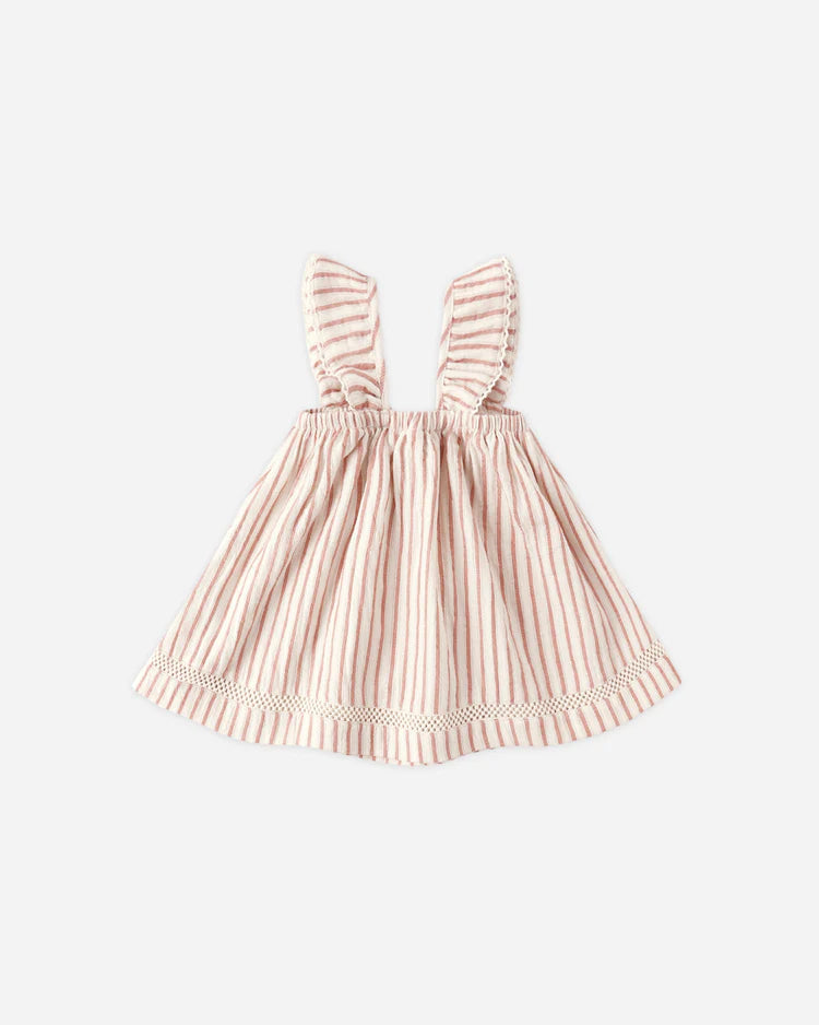 Ruffle Tank Dress | Vintage Stripe | Quincy Mae