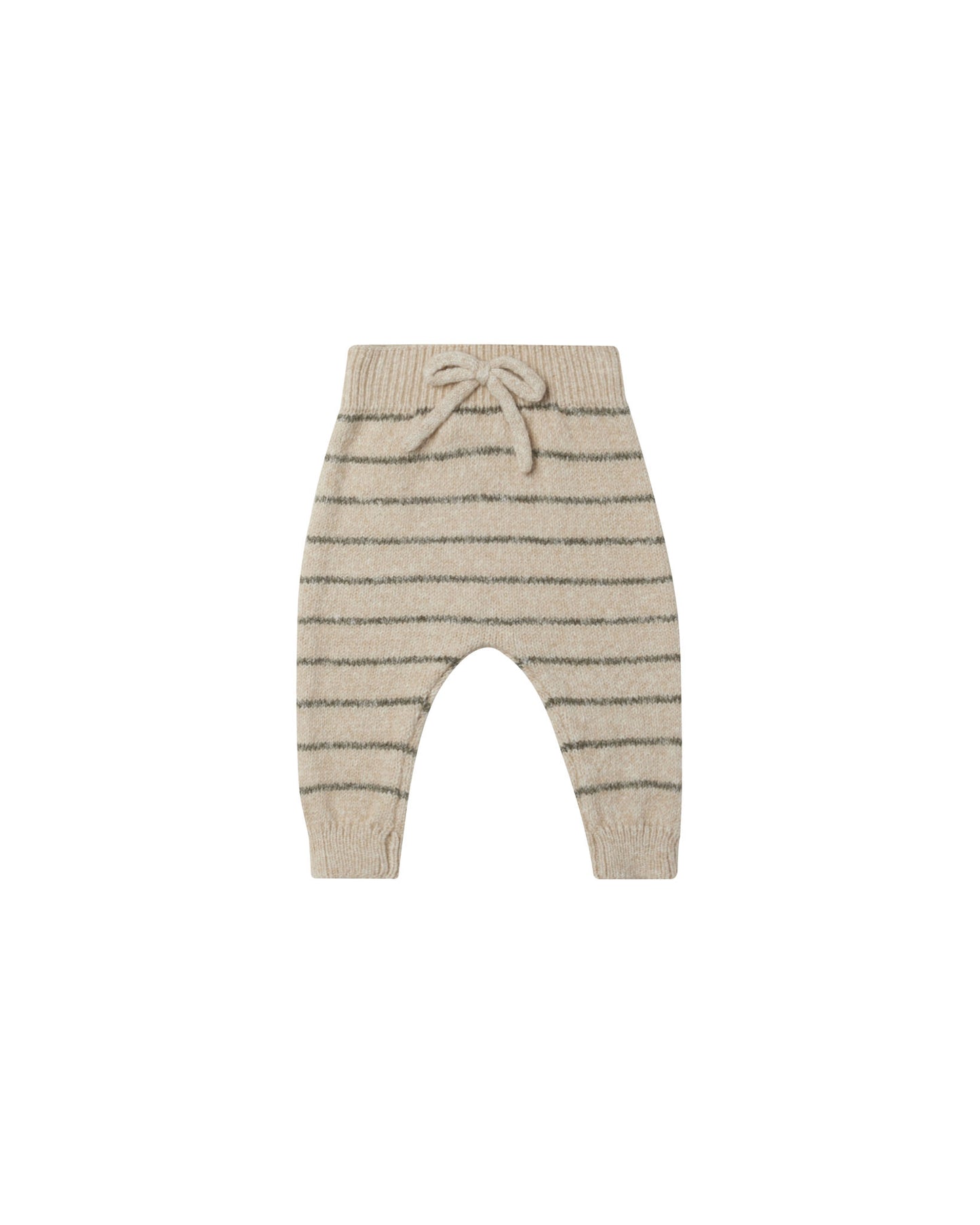 Speckled Knit Pant| Quincy Mae | Basil Stripe
