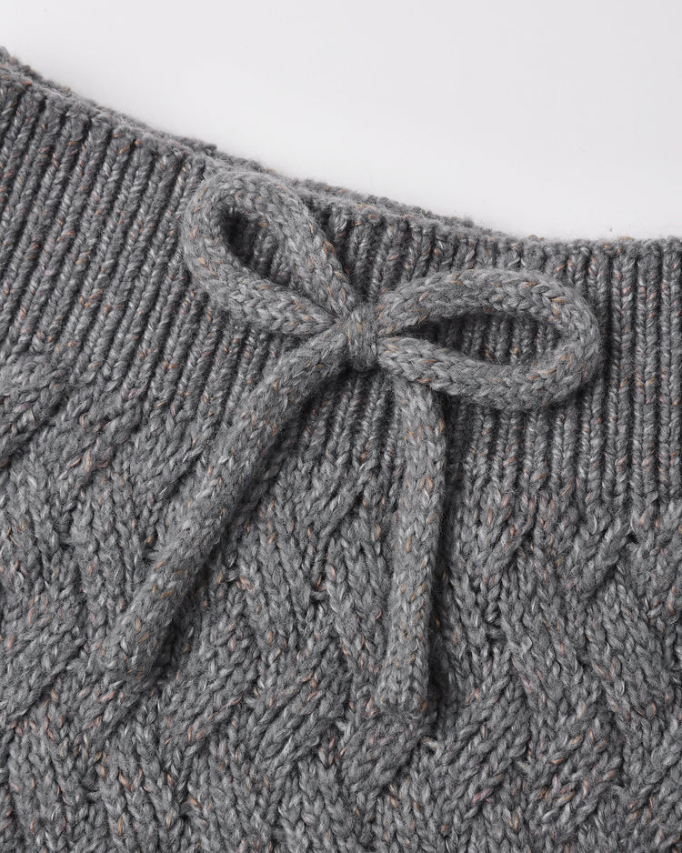 Knit Pant Heathered | Slate | Quincy Mae