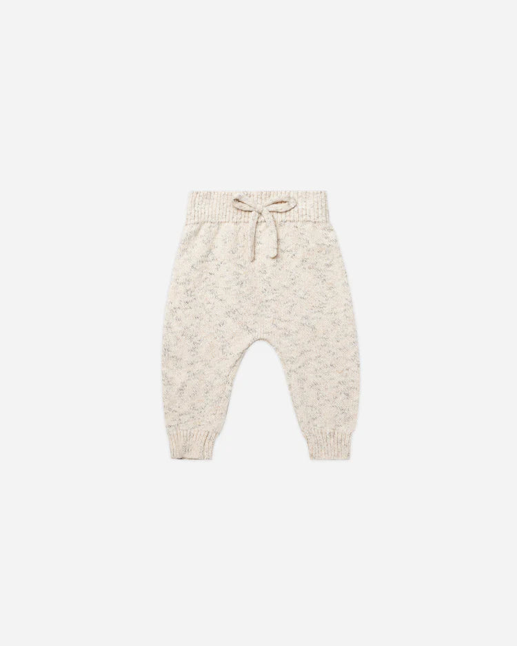 Speckled Knit Pant| Quincy Mae | Natural