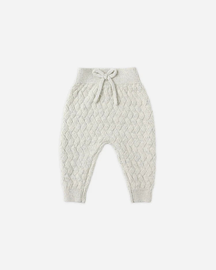 Knit Pant | Heathered Blue | Quincy Mae