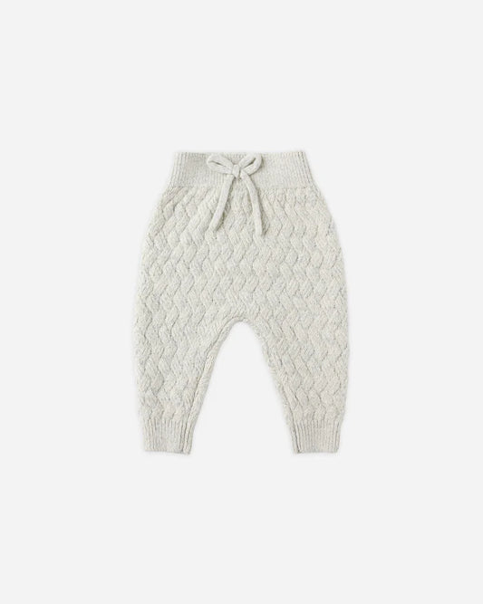 Knit Pant | Heathered Blue | Quincy Mae
