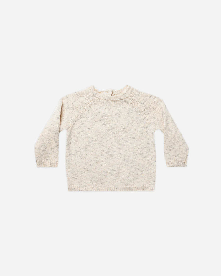 Speckled Knit  Sweater | Quincy Mae | Natural