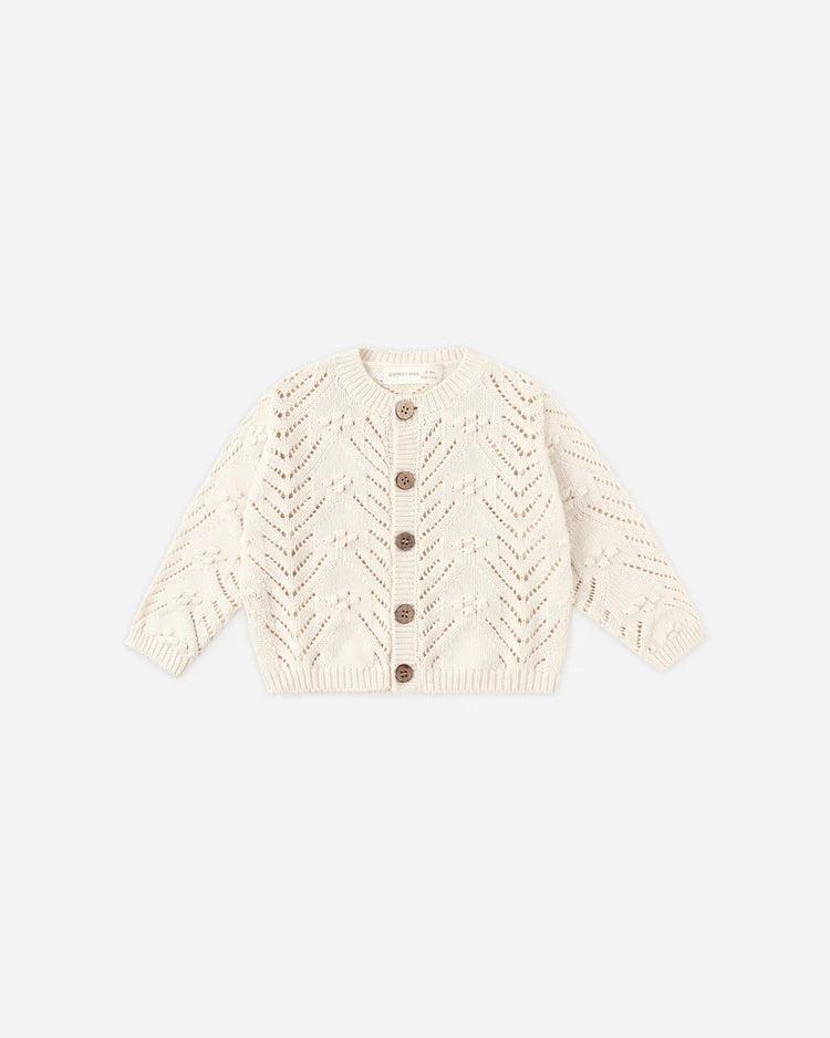 Knit Cardigan | Natural | Quincy Mae