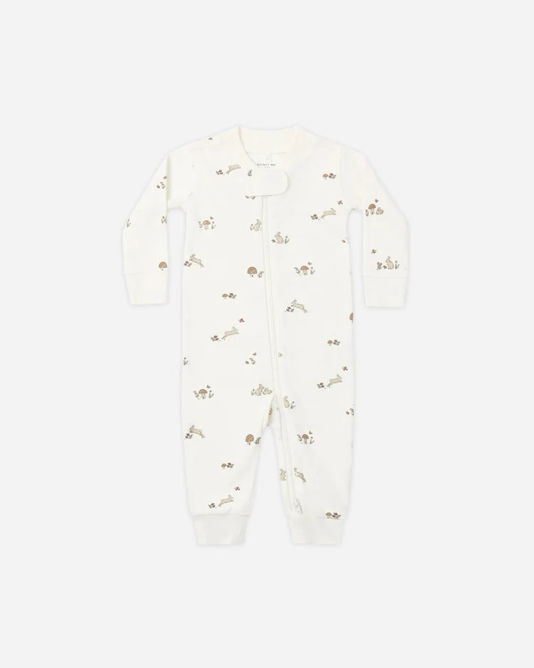 Zip Long Sleeve Sleeper | Bunnies | Quincy Mae