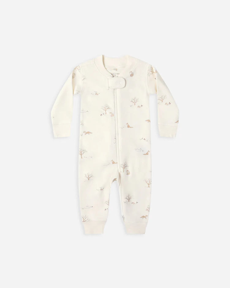 Zip Long Sleeve Sleeper | Fox Land | Quincy Mae