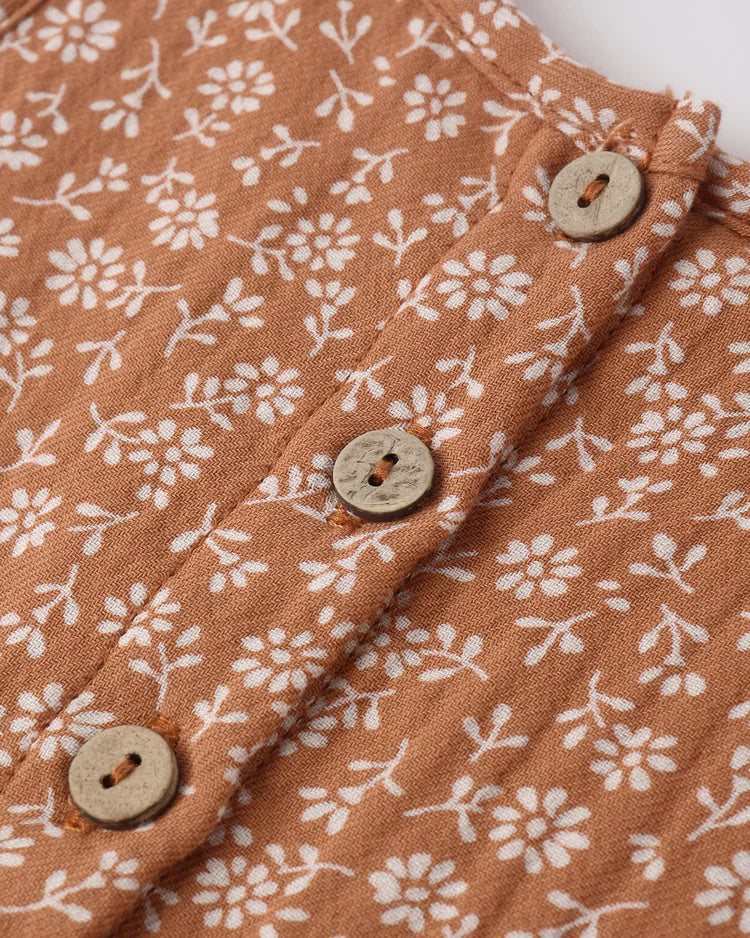 Sleeveless Peplum Set | Poppy Floral | Quincy Mae