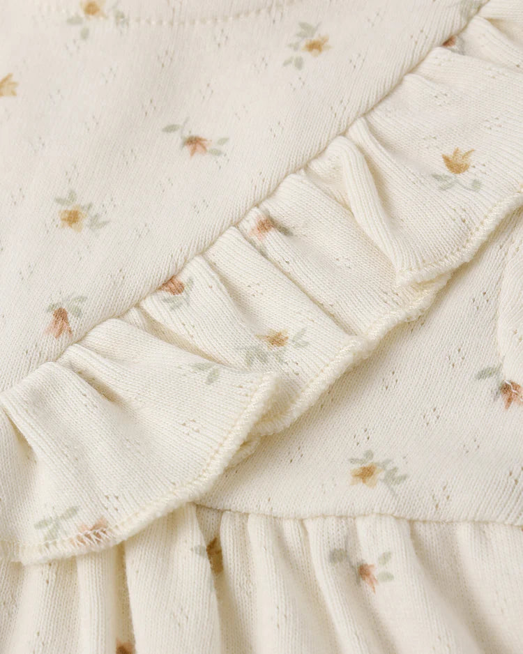 Sleeveless Ruffle V Dress | Petit Fleur | Quincy Mae