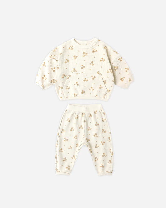 Waffle Slouch Set | Marigold | Quincy Mae