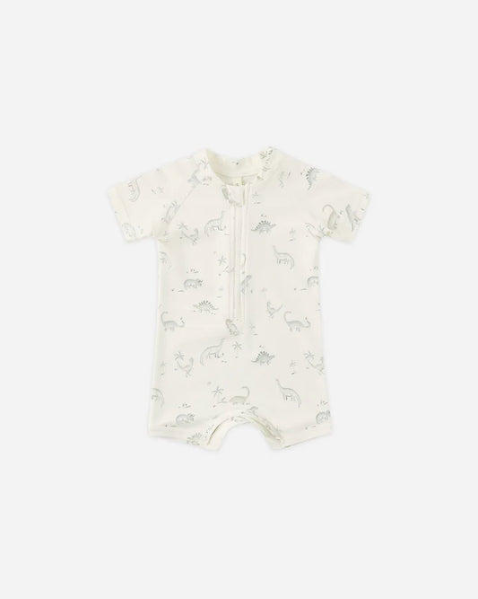 Zip Rashguard One-Piece | Dinosaur | Quincy Mae
