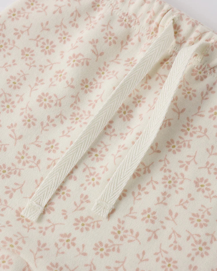 Wrap Top + Footed Pant Set | Ditsy | Quincy Mae