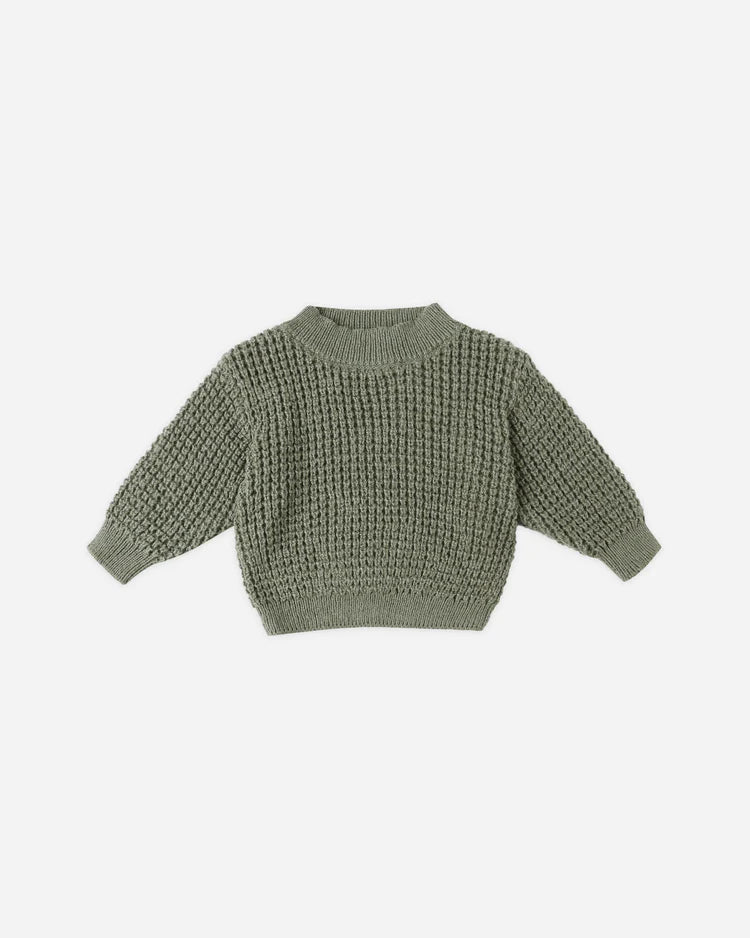 Chunky Knit Sweater | Forest | Quincy Mae