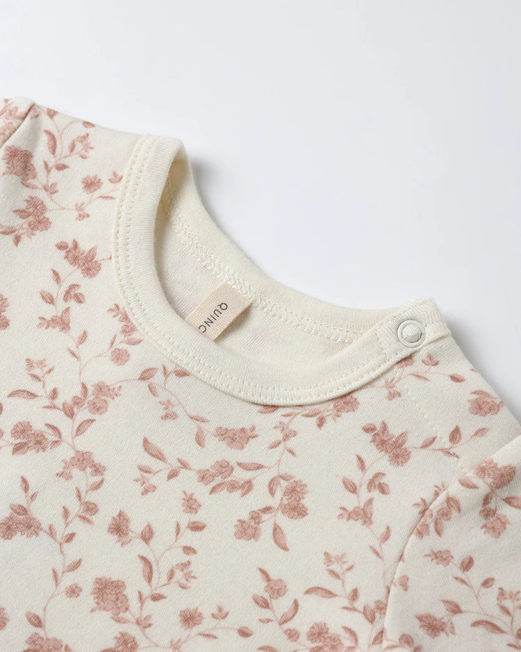Jersey Bodysuit, 2 Pack | French Garden, Rose Micro Stripe | Quincy Mae