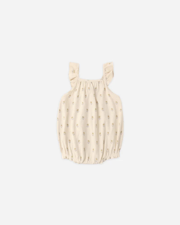 Ribbed Ruffle Romper | Buttercup | Quincy Mae