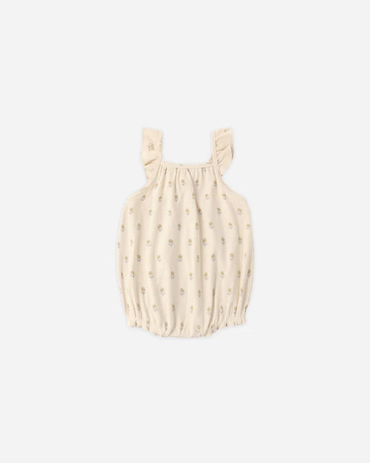 Ribbed Ruffle Romper | Buttercup | Quincy Mae