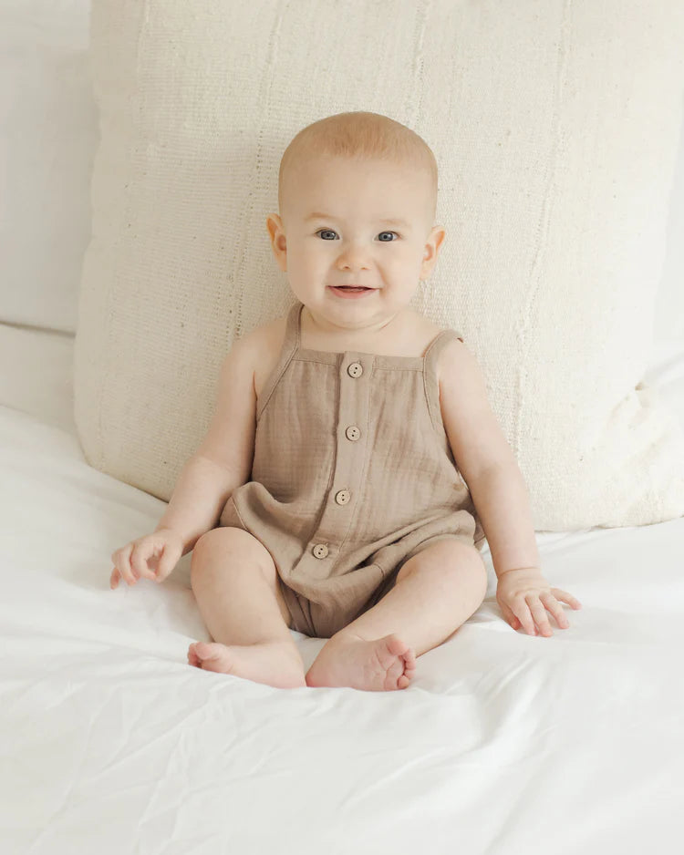 Oakley Romper | Oat | Quincy Mae