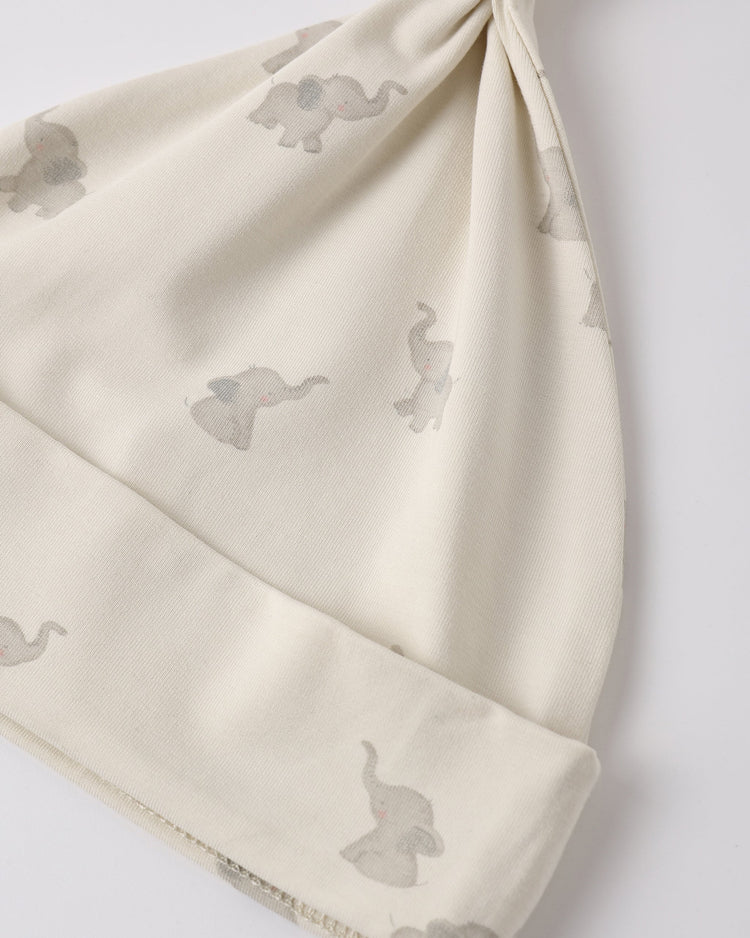Bamboo Baby Gown + Hat Set | Elephants | Quincy Mae