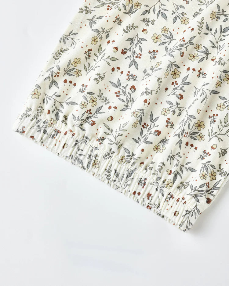 Bamboo Baby Gown + Hat Set | Woodland | Quincy Mae