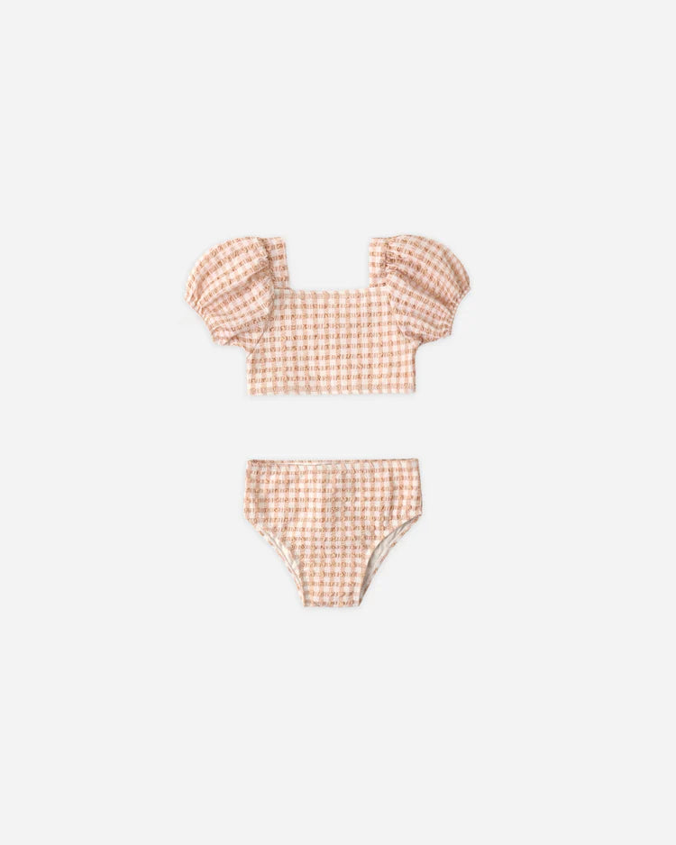 Zippy Two-Piece | Melon Check | Quincy Mae
