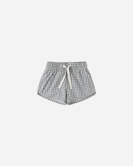 Boys Swim Short | Ocean Gingham | Quincy Mae