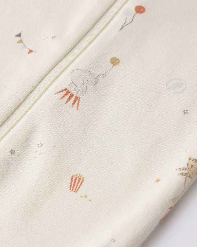 Zip Longsleeve Sleeper Footie | Carnival | Quincy Mae