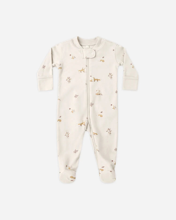 Zip Long Sleeve Sleeper Footie | Fox Land | Quincy Mae
