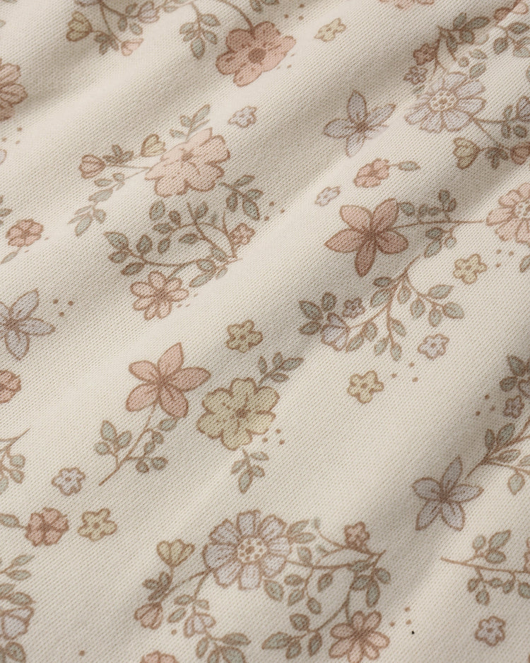 Tiered Jersey Dress | Floral Vine | Quincy Mae