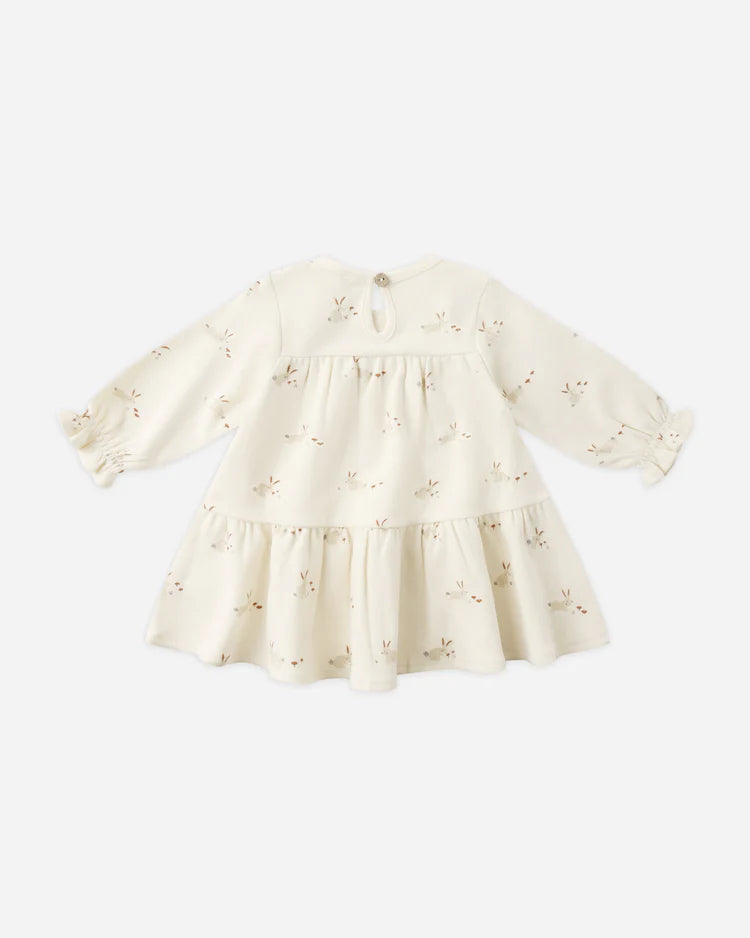 Tiered Jersey Dress | Bunnies | Quincy Mae